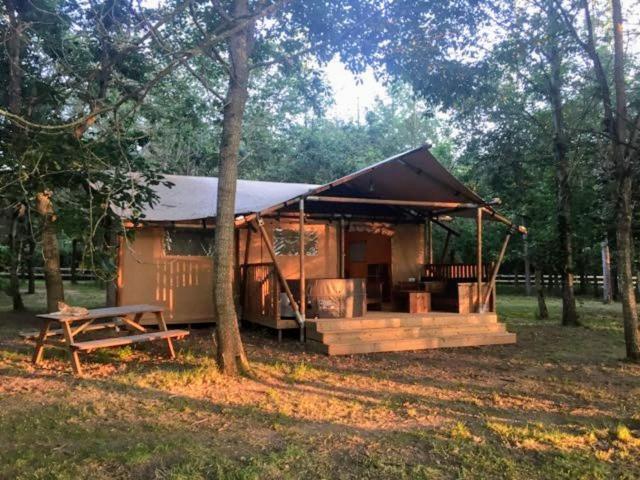 Tente Lodge Jacuzzi Privatif En Pleine Nature Thiel-sur-Acolin المظهر الخارجي الصورة